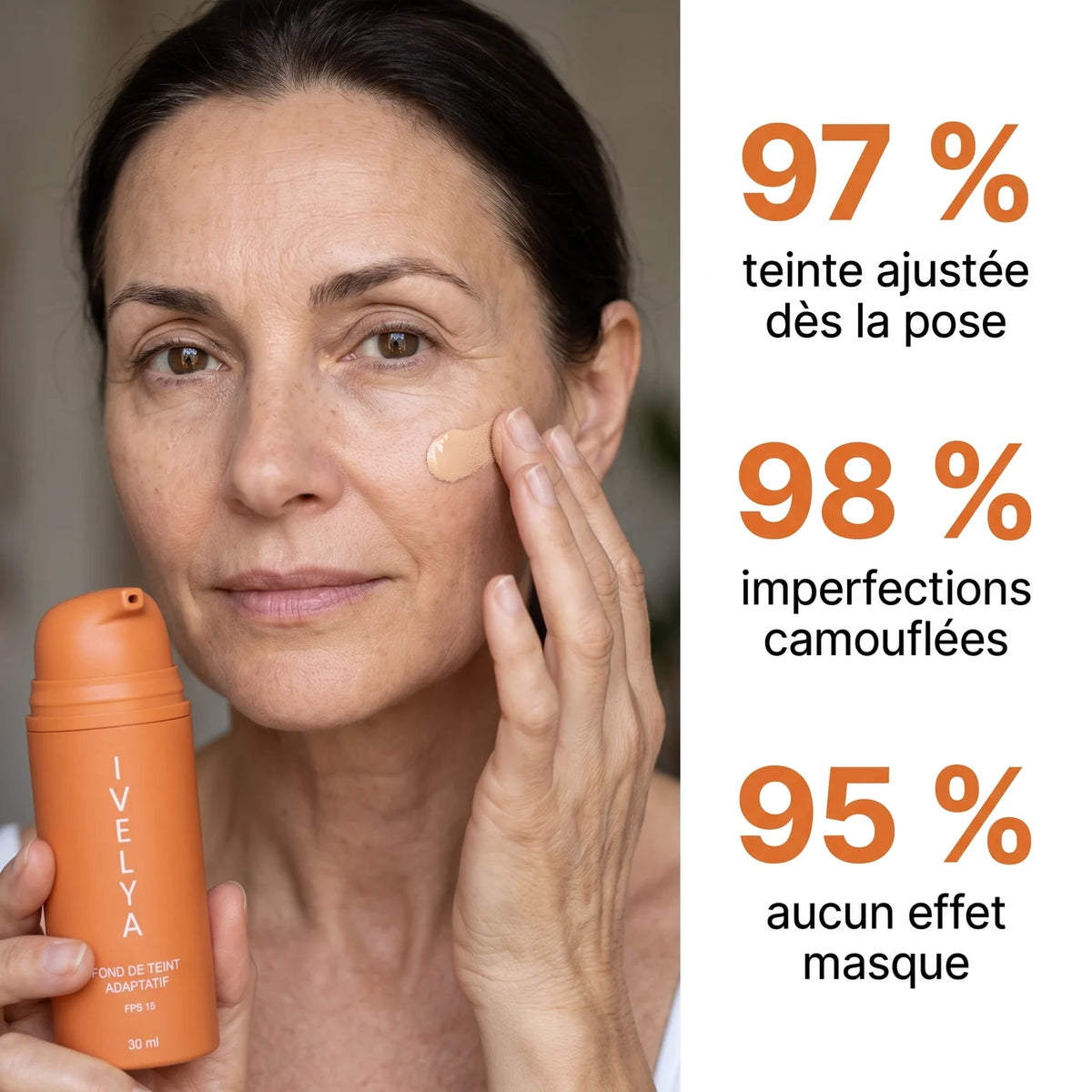 Résultats : 97 %, 98 %, 95 %
